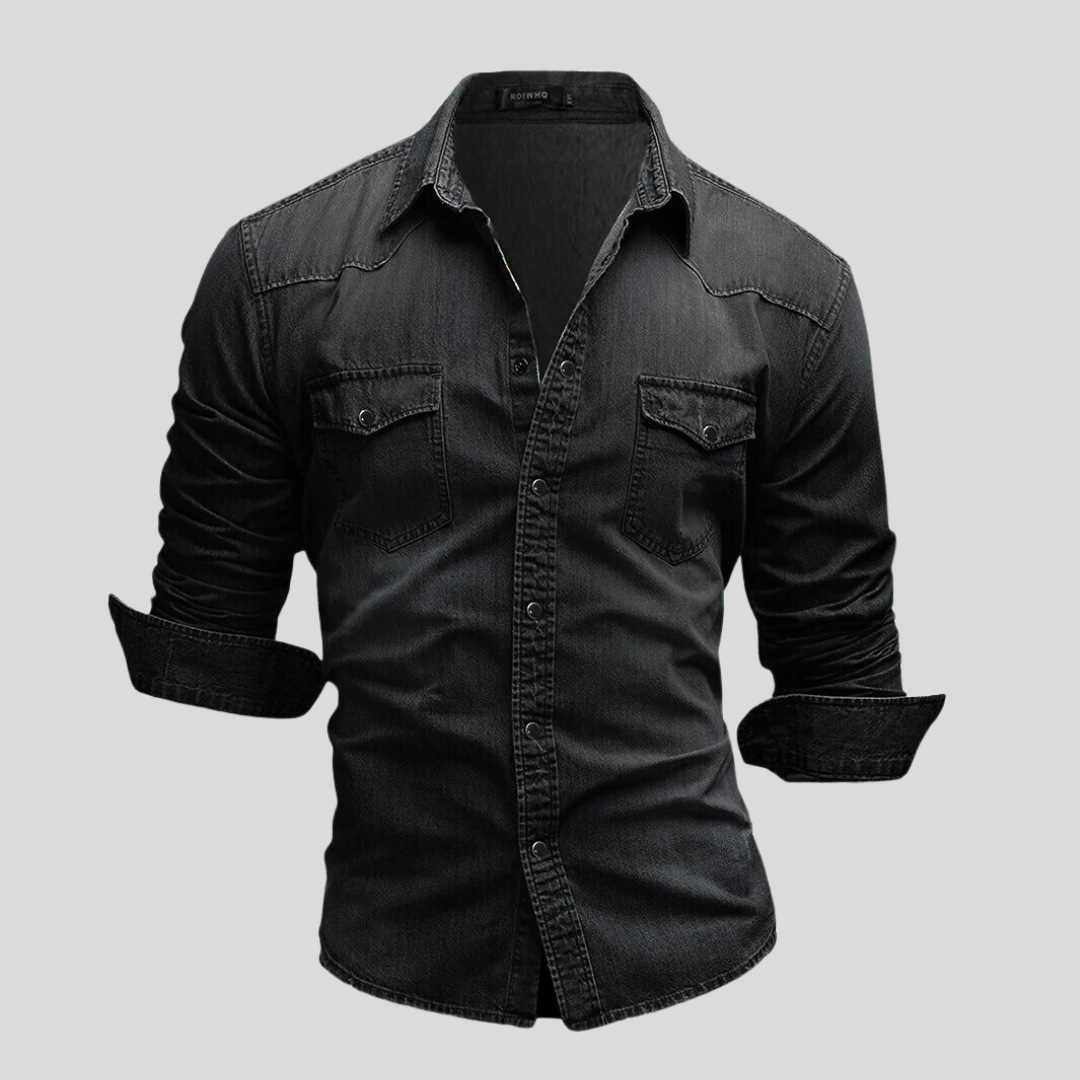 Slim Fit Denim Shirt – Lightweight Classic for Men
