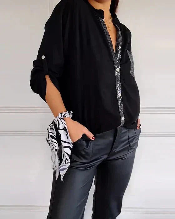 White Cotton Slim Fit Shirt with Long Sleeves – Timeless and Chic
