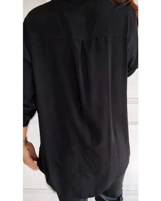 White Cotton Slim Fit Shirt with Long Sleeves – Timeless and Chic
