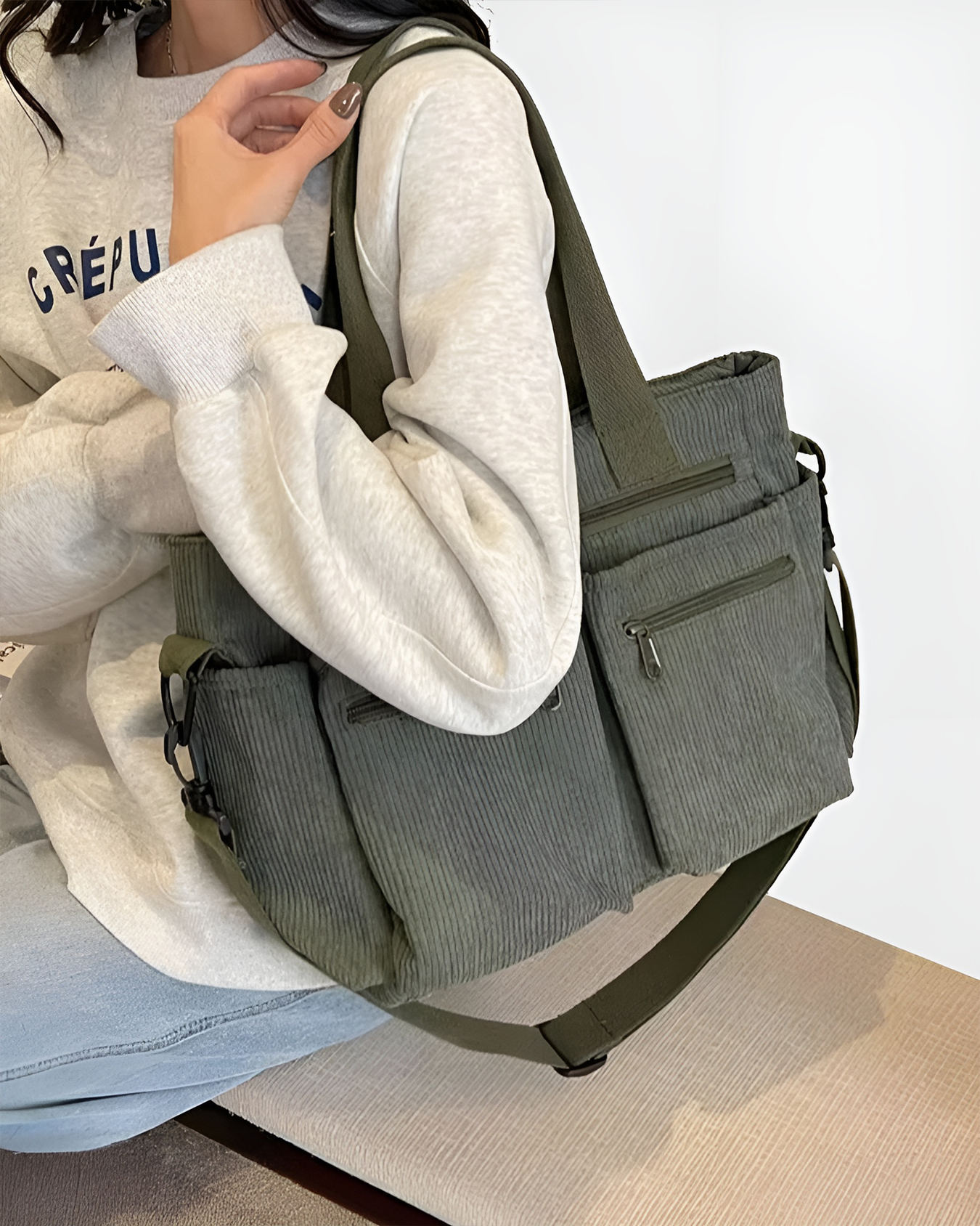 Corduroy Tote Bag – Lightweight and Practical