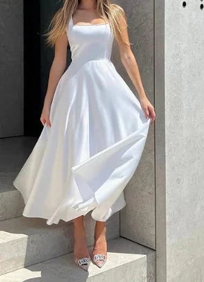 White Wedding Guest Maxi Dress – Elegant and Graceful